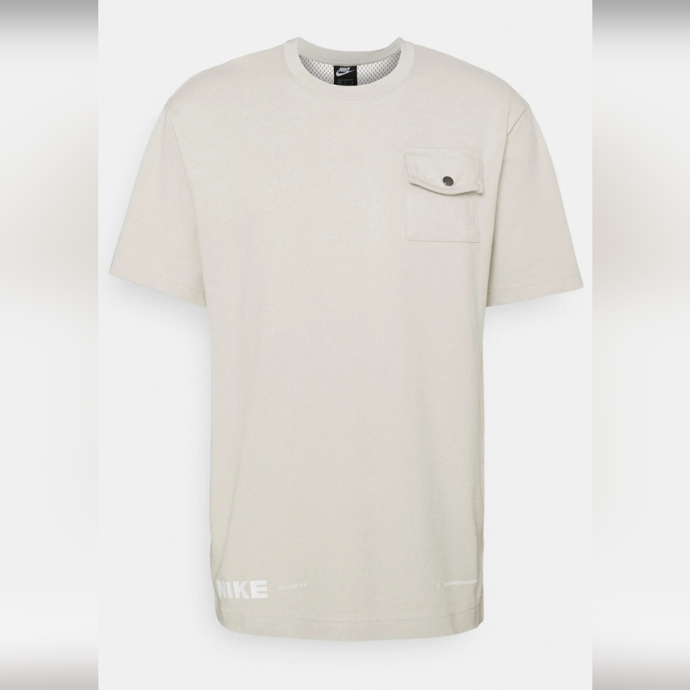 Nike Sportswear T-Shirt City Made Men's Casual Pocket Tee Khaki size M - Picture 2 of 16